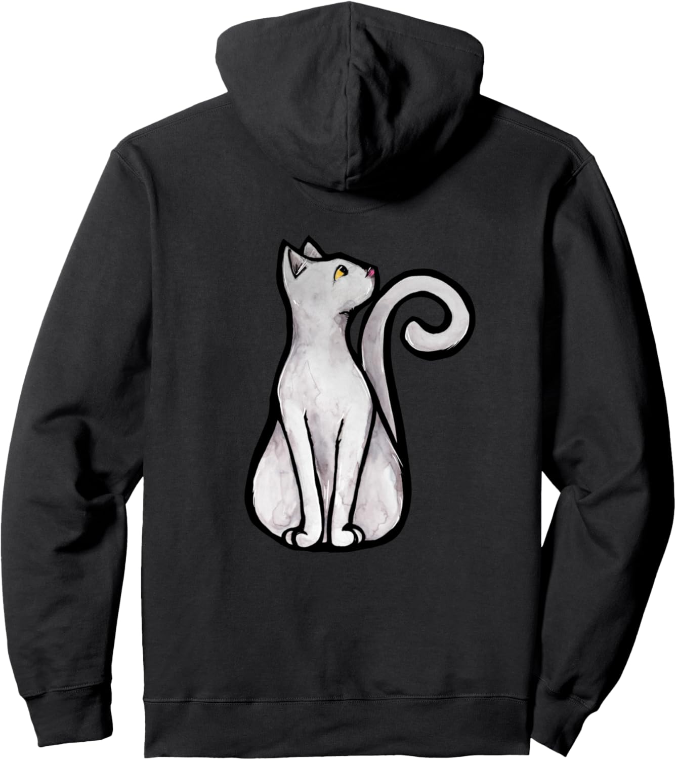 

Милый рисунок белой кошки Милый рисунок белой кошки Дизайн белой кошечки для мамы кошки Подарок для любите белую кошку Толстовка Cat Snugg