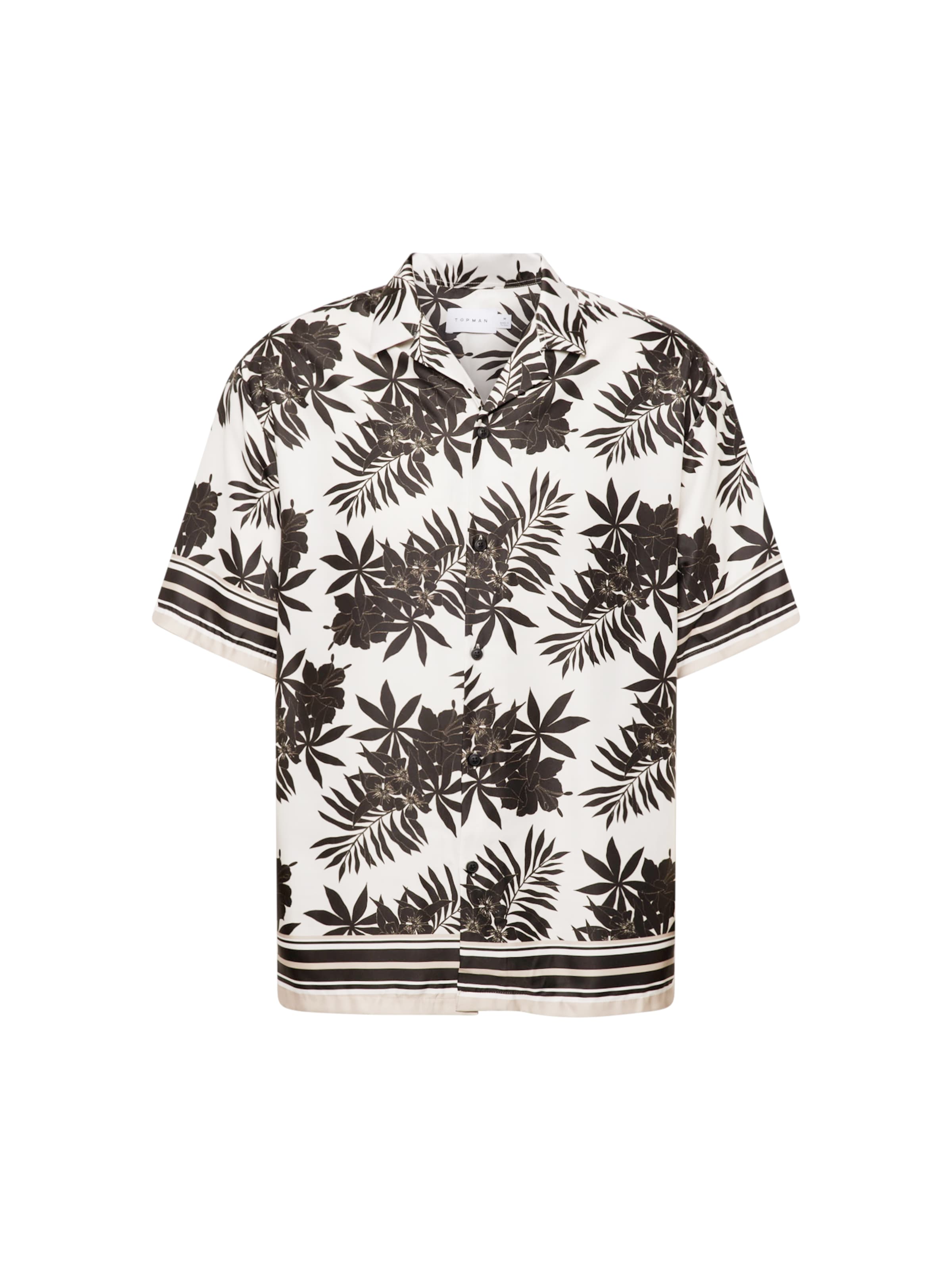 

TOPMAN Рубашка на пуговицах Regular fit в белом цвете