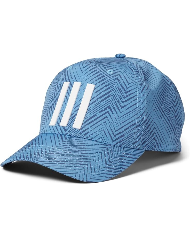 

Бейсболка adidas Tour 3-Stripes Printed Cap, цвет Semi Blast Blue