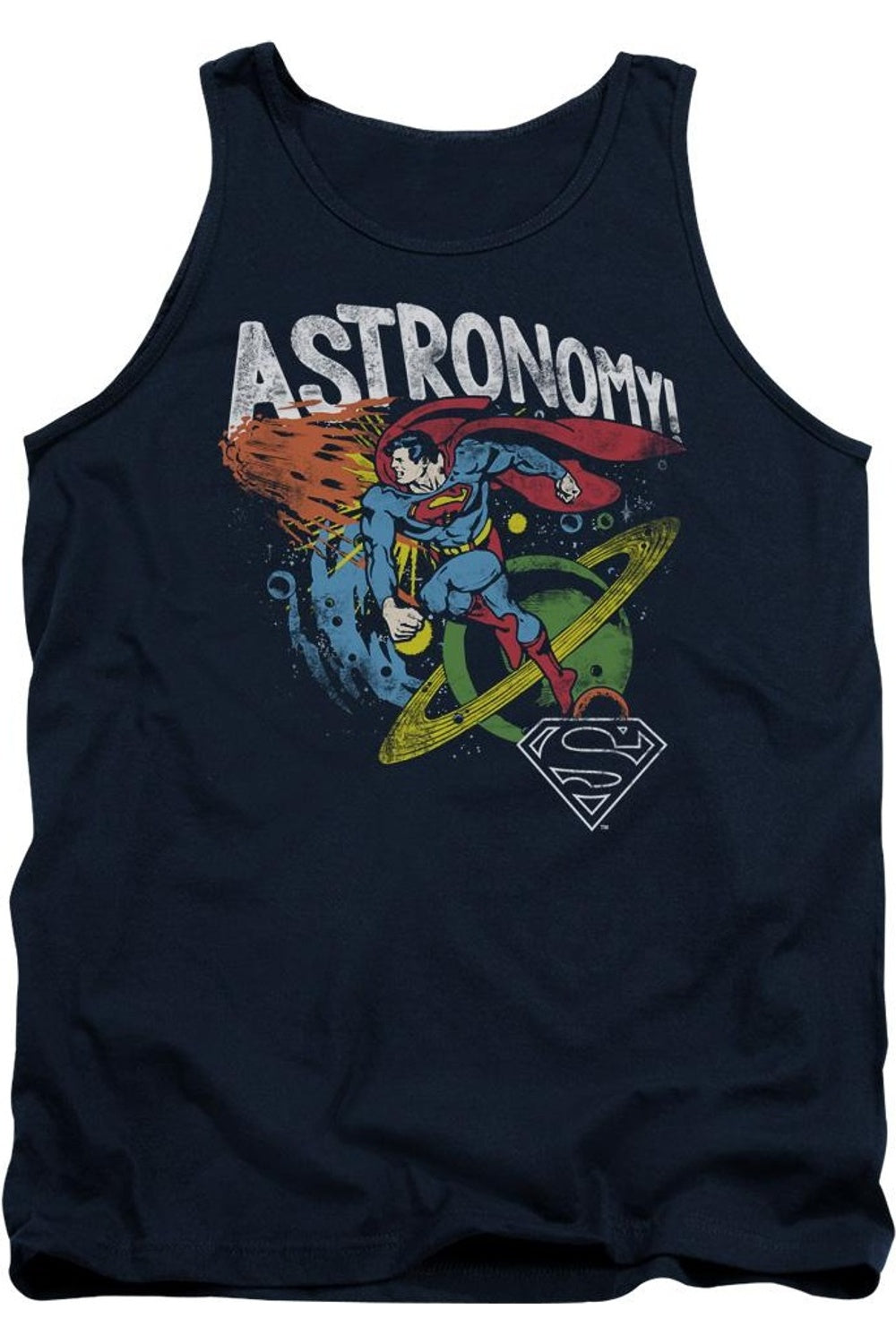 

Майка для взрослых DC Comics Astronomy Gildan, темно-синий