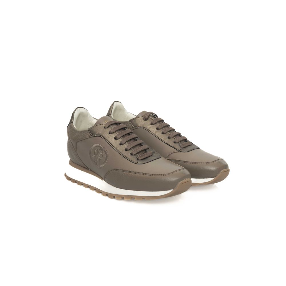 Женские кроссовки Cerruti 1881 из коровьей кожи, бежевый — фото 3