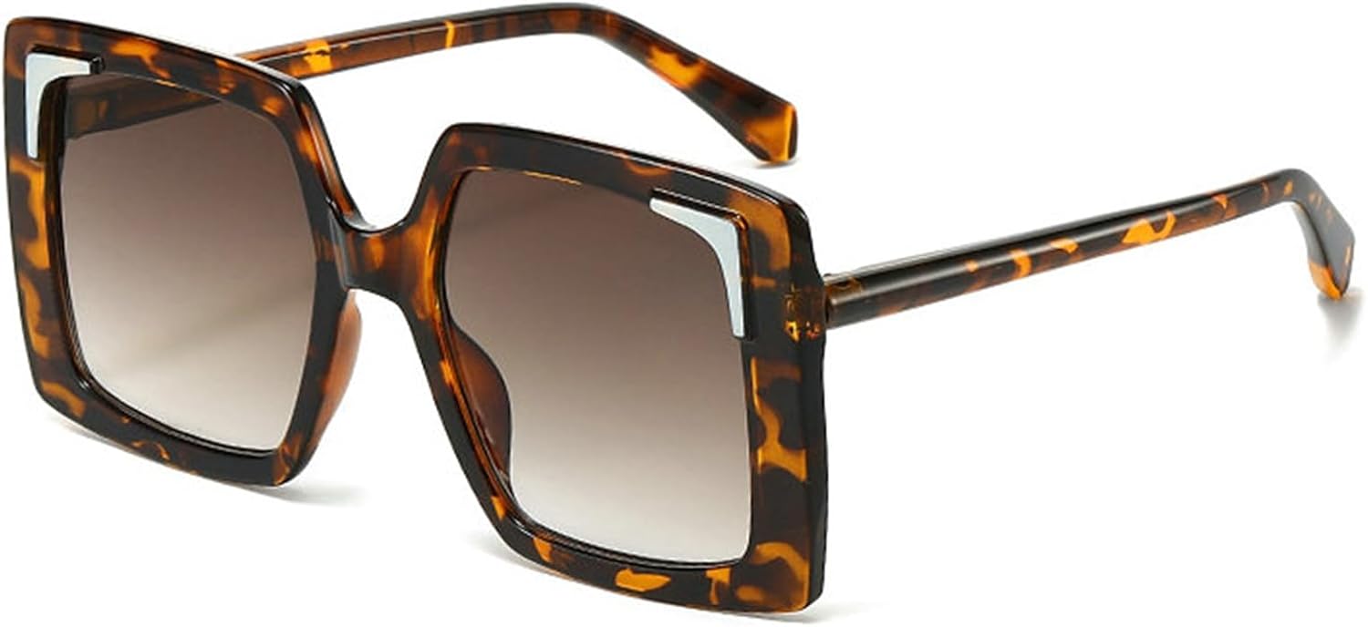 

Солнцезащитные очки Willochra большого квадратного размера для женщин, роскошные солнцезащитные очки с градиентным переходом для мужчин, квадратные очки в крупной оправе, модные очки с защитой от УФ-излучения UV400, C3