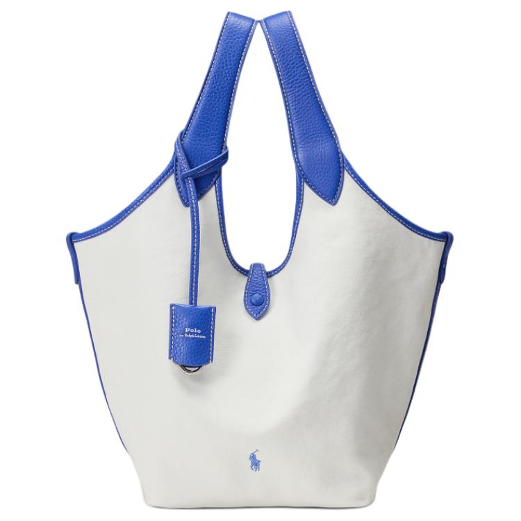 

Polo Ralph Lauren Polo Play Fabric Handbag Women's White & Jellyfish Blue