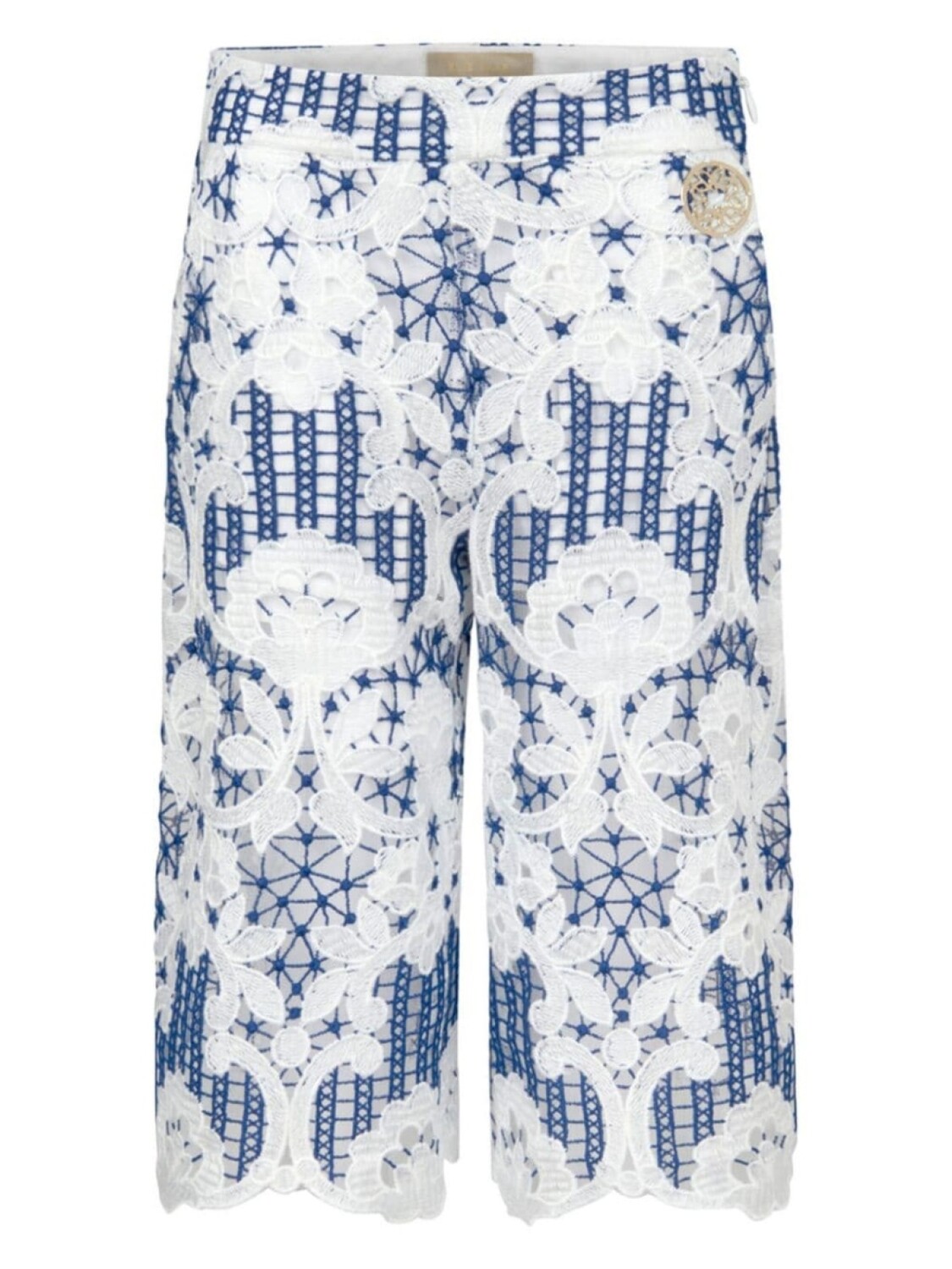 

Широкие брюки ELIE SAAB JUNIOR из гипюра и кружева, белый
