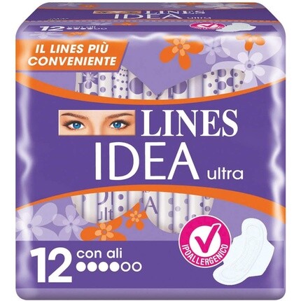 

Гигиенические прокладки Lines Idea Ultra с крылышками