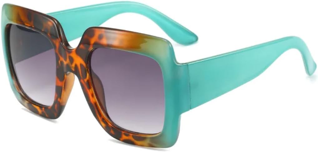 

Солнцезащитные очки с защитой UV400 | Увеличенные линзы с леопардовым принтом | Для женщин и мужчин | Для занятий спортом на открытом воздухе и вождения DSVIGF, Blue Leopard