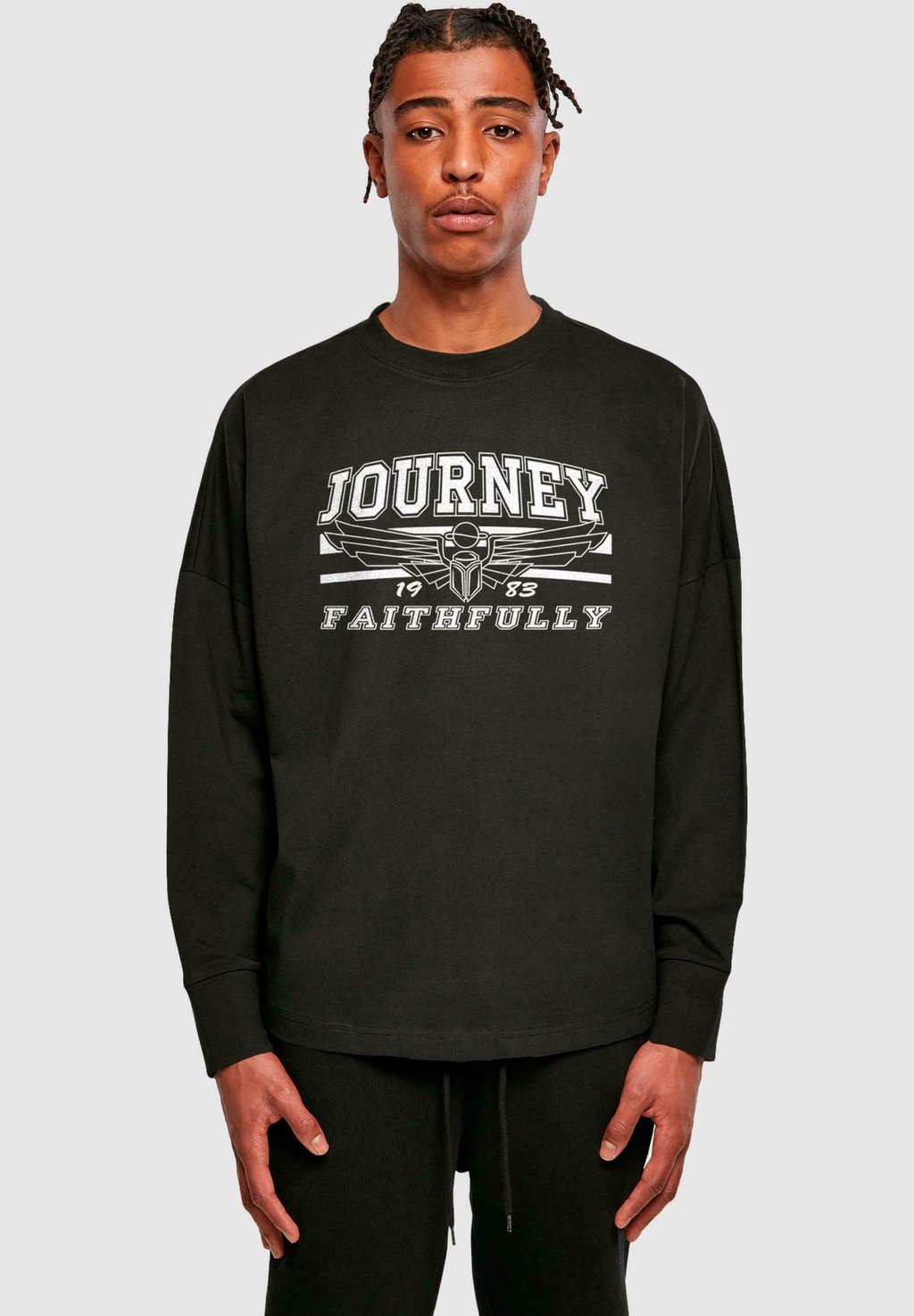 

Лонгслив JOURNEY ROCK BAND FAITHFULLY GRAPHIC Merchcode, черный