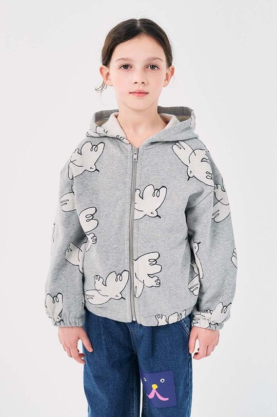 

Детский хлопковый свитшот Freedom Bird Bobo Choses, серый