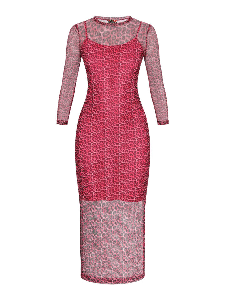 

Платье до колена myMo ROCKS, цвет pink black