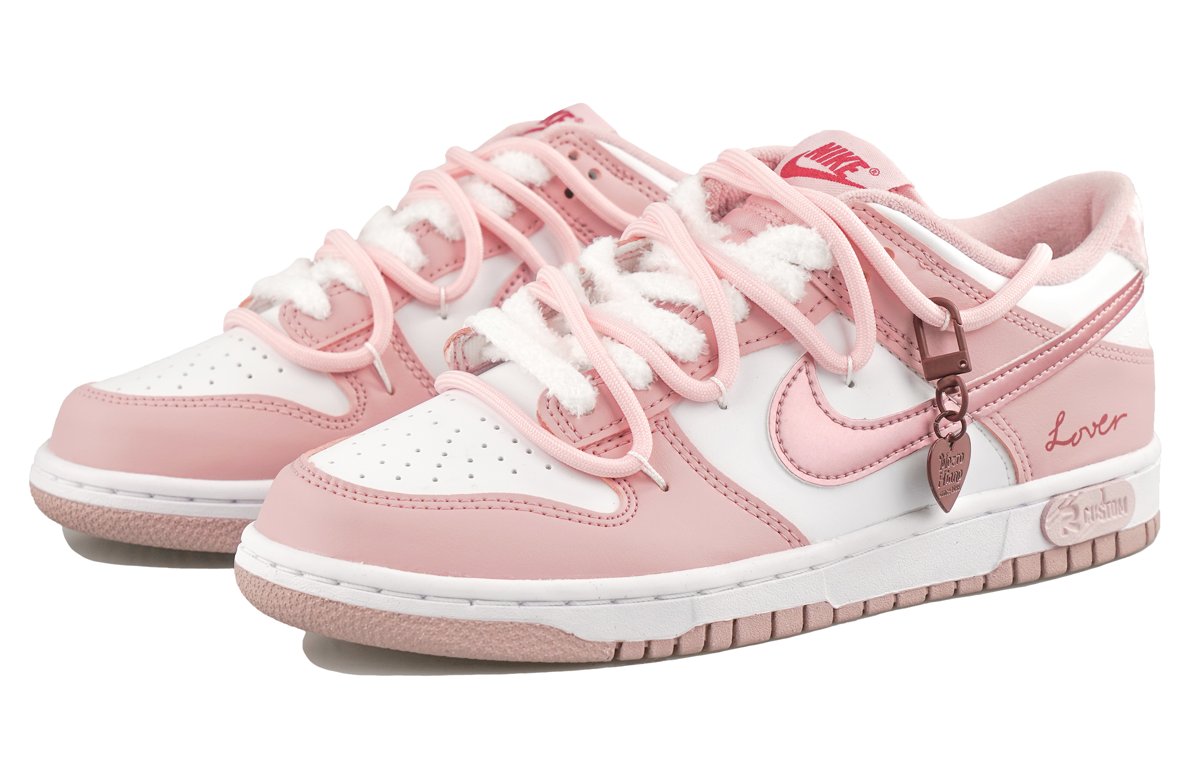 Детские кроссовки для скейтбординга Dunk Low Top для подростков Nike, розовый — фото 4