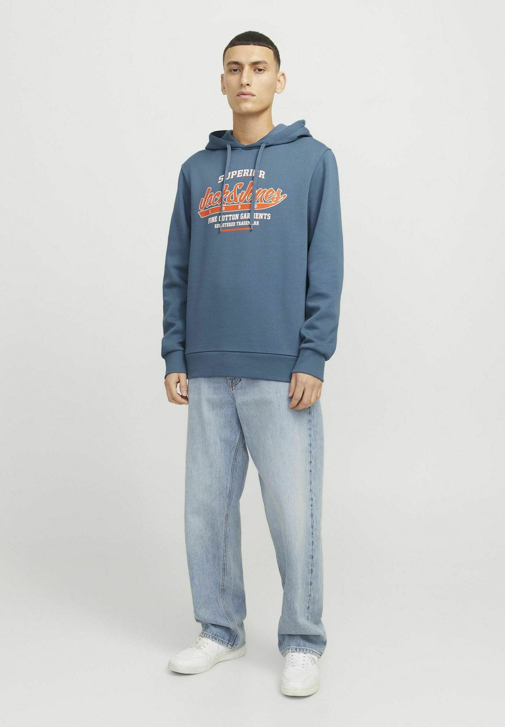 

Толстовка с капюшоном LOGO Jack & Jones, синий