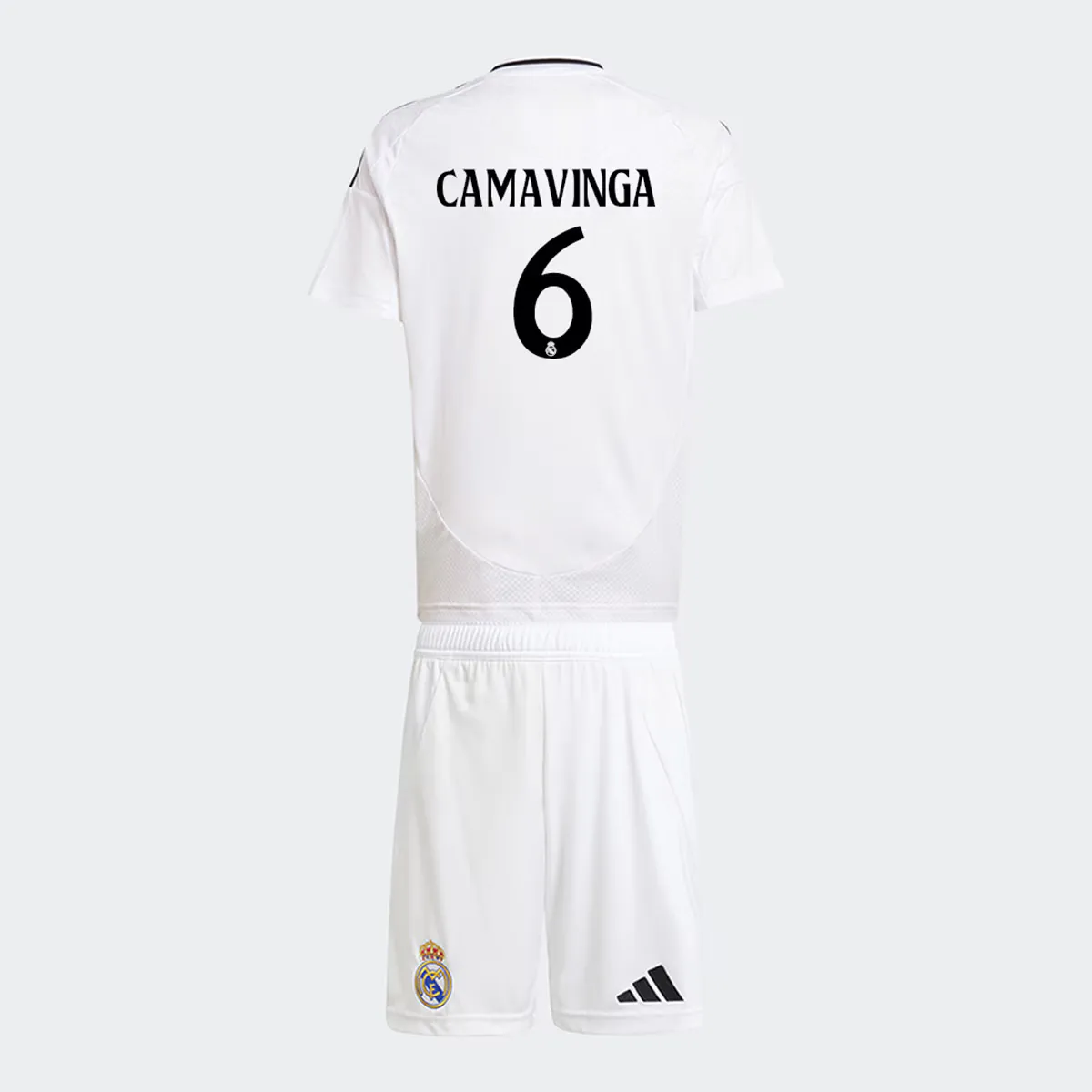 

Детский комплект первой формы Real Madrid CF 2024-2025 Камавинга 6 Adidas, белый