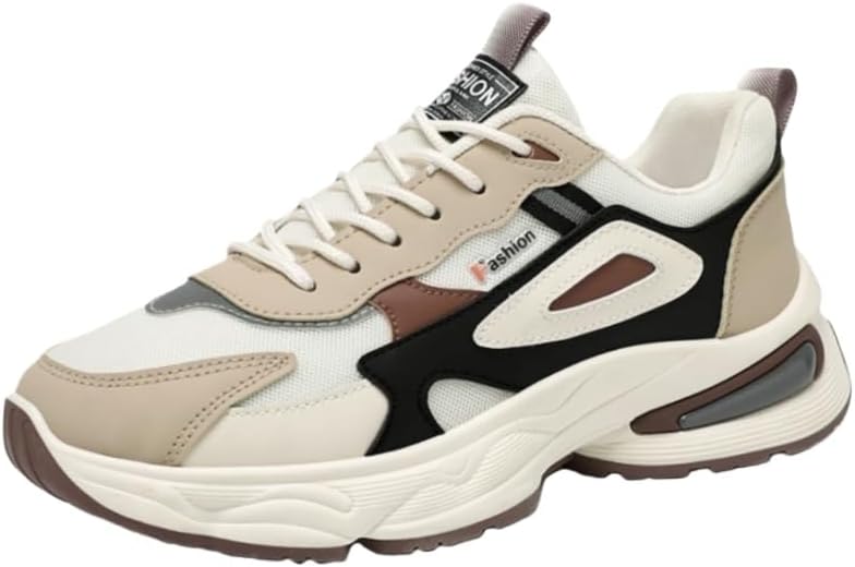 

Мужские модные спортивные кроссовки Fusecottc с защитой от столкновений - дышащие и удобные, противоскользящие и прочные, для использования на улице, слоновая кость