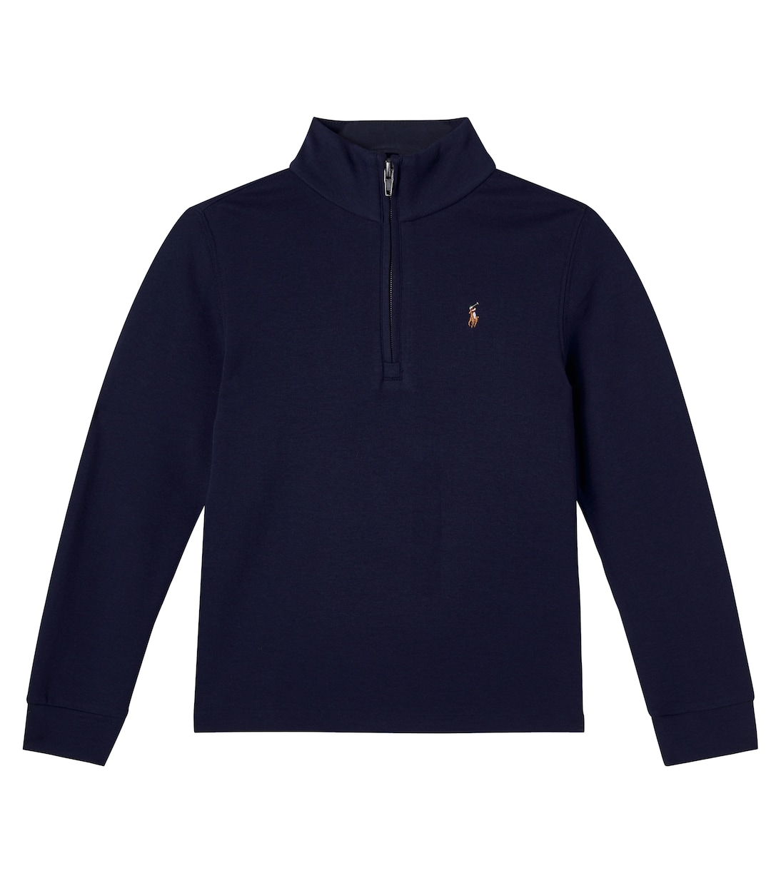 

Хлопковый джерси худи с молнией до середины Polo Ralph Lauren Kids, Refined Navy