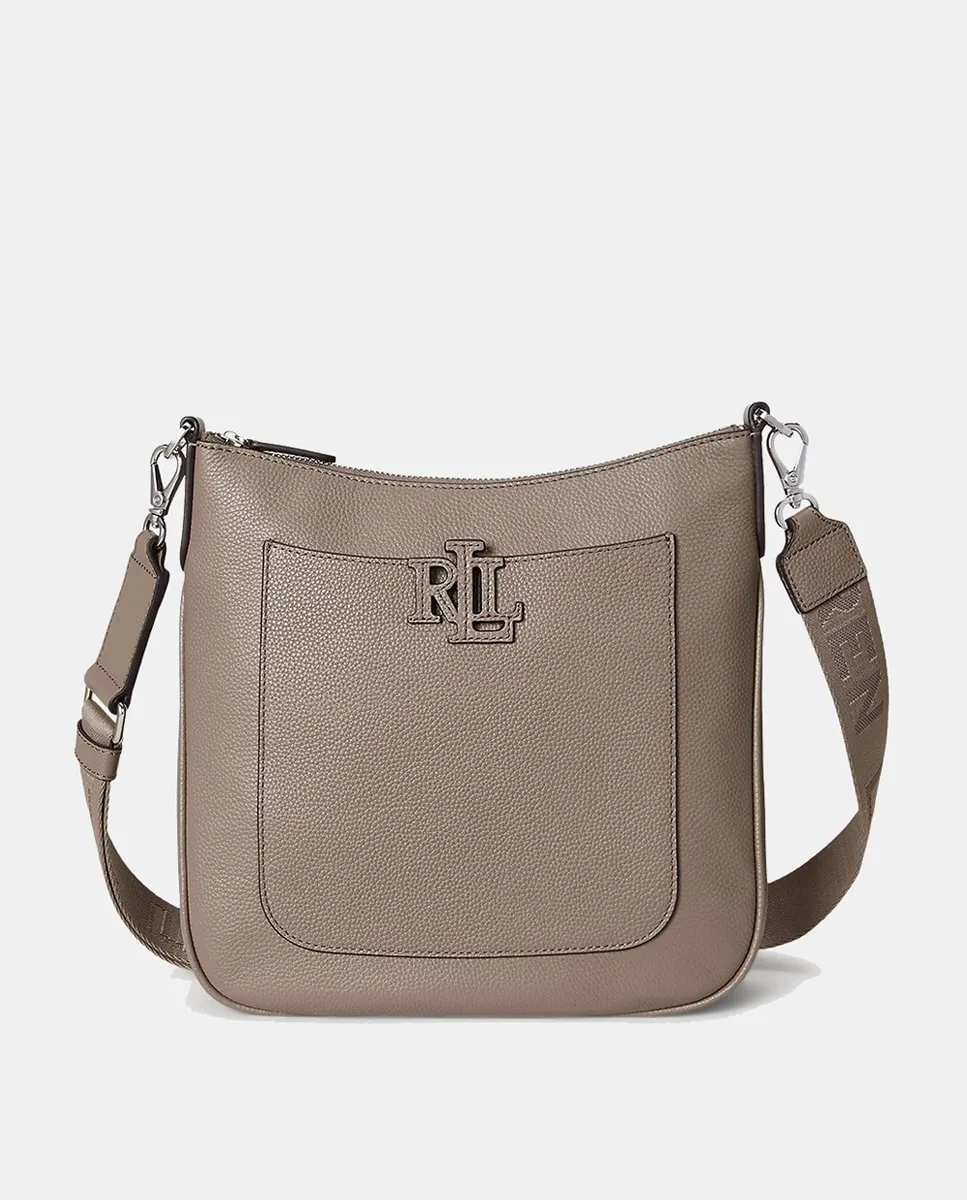 

Сумка через плечо Cameryn из зернистой кожи Lauren Ralph Lauren, серо-коричневый