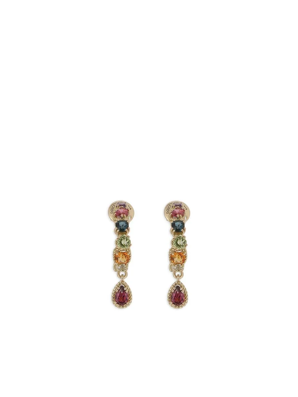 

Серьги-подвески из желтого золота с камнями DOLCE & GABBANA, золотой
