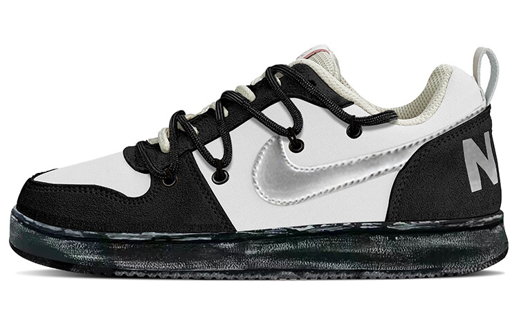 

Кроссовки Nike Court Borough Skateboarding Shoes Women's Low-top Gray, черный