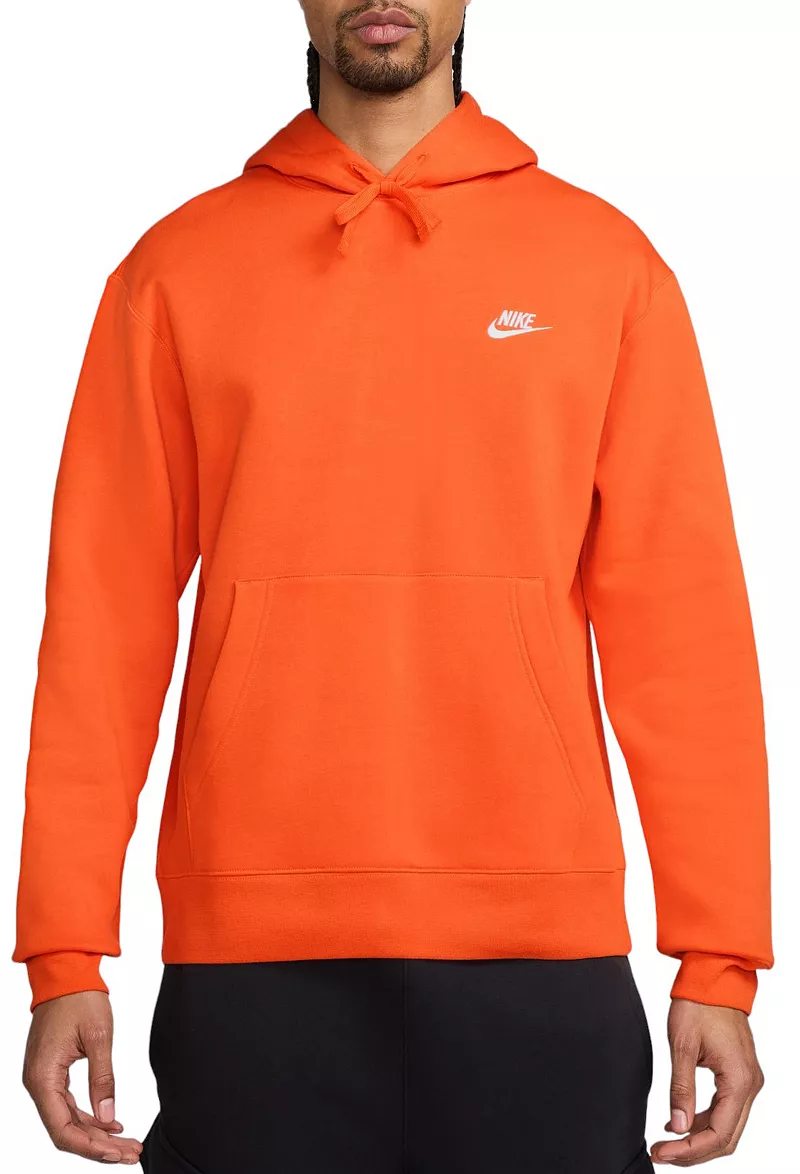 

Мужская флисовая худи Nike Sportswear Club, цвет Safety Orange