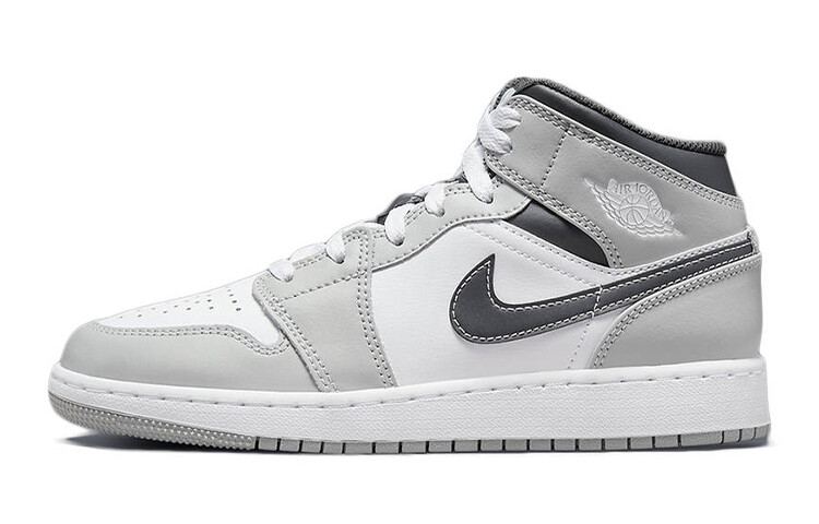 

Jordan 1 Mid Light Smoke Grey (GS)