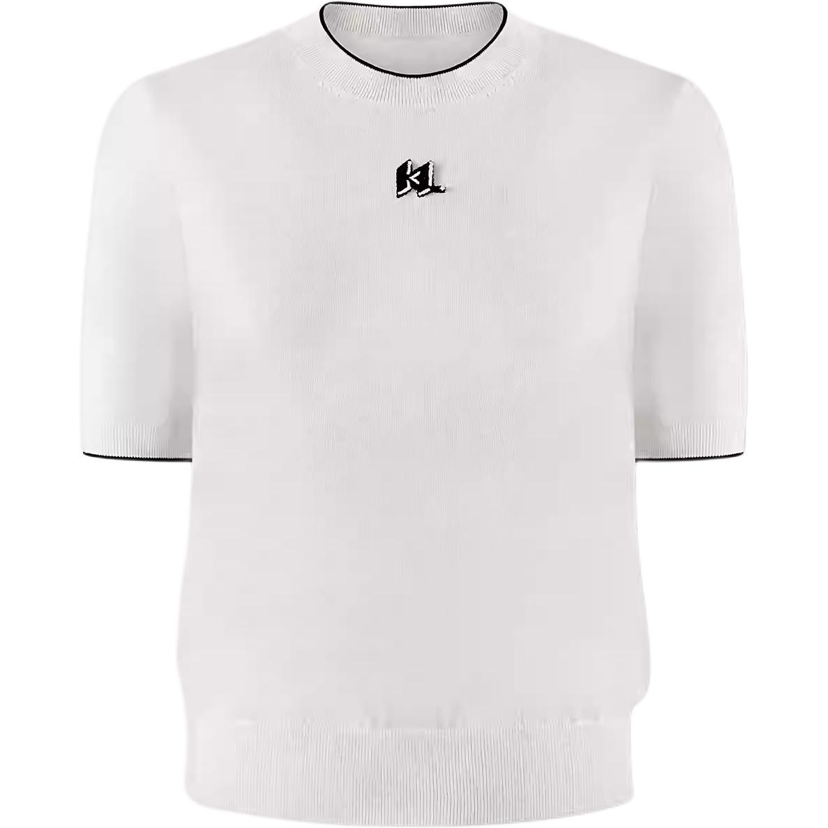 

KARL LAGERFELD / Karl Lagerfeld Jeans Карл Лагерфельд Вязаный свитер женский белый