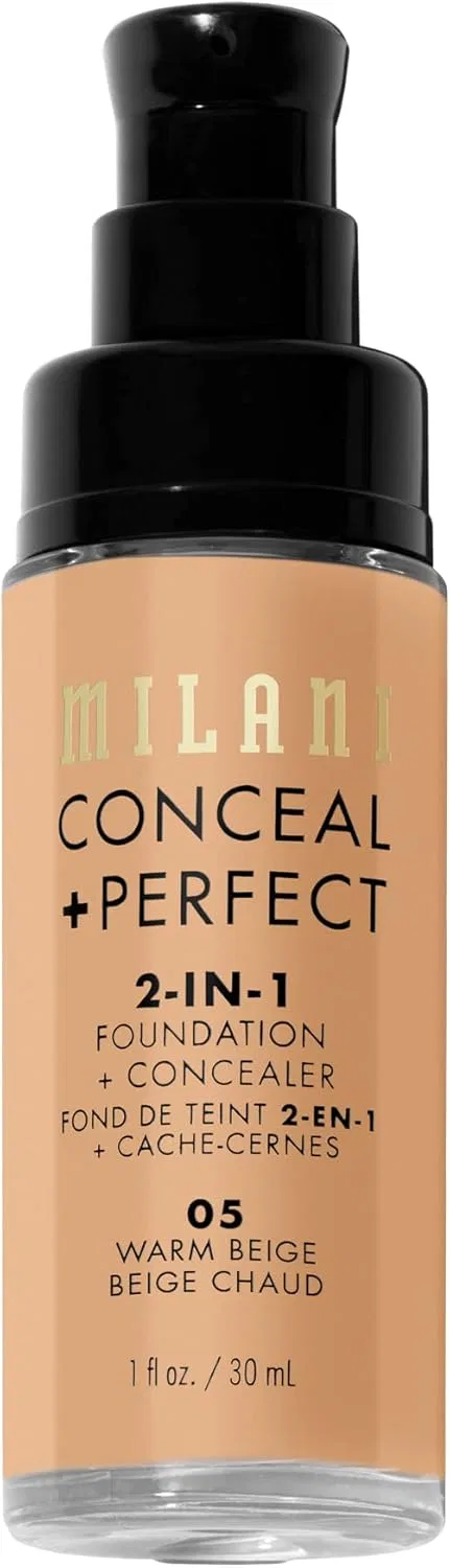 Тональная основа Milani Conceal + Perfect 2-in-1 Foundation + Concealer Warm Beige 30 мл — фото 4