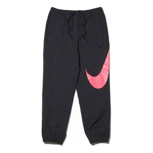 

Спортивные штаны с большой галочкой, тканые штаны Nike, черный