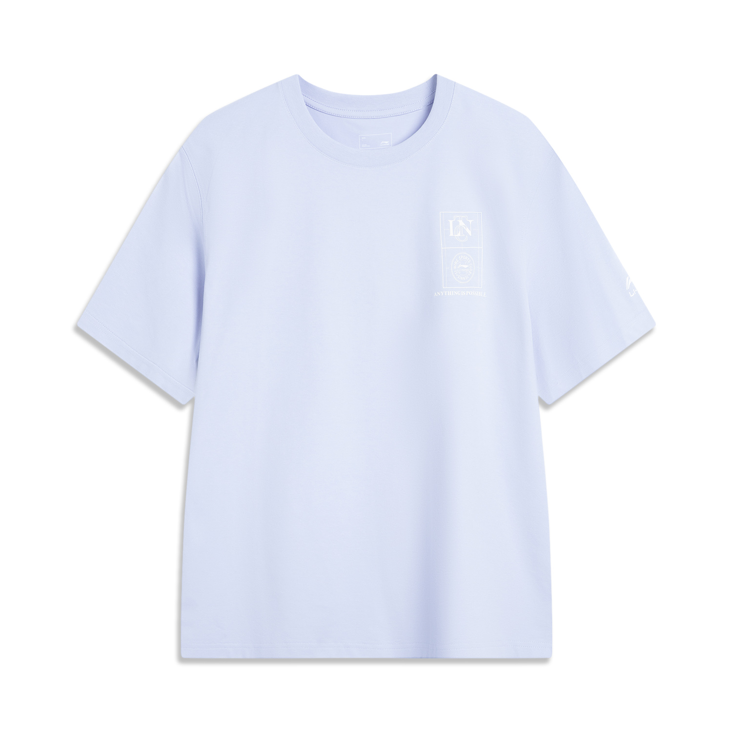 

LINING Футболка мужская frost blue, Синий, LINING Футболка мужская frost blue