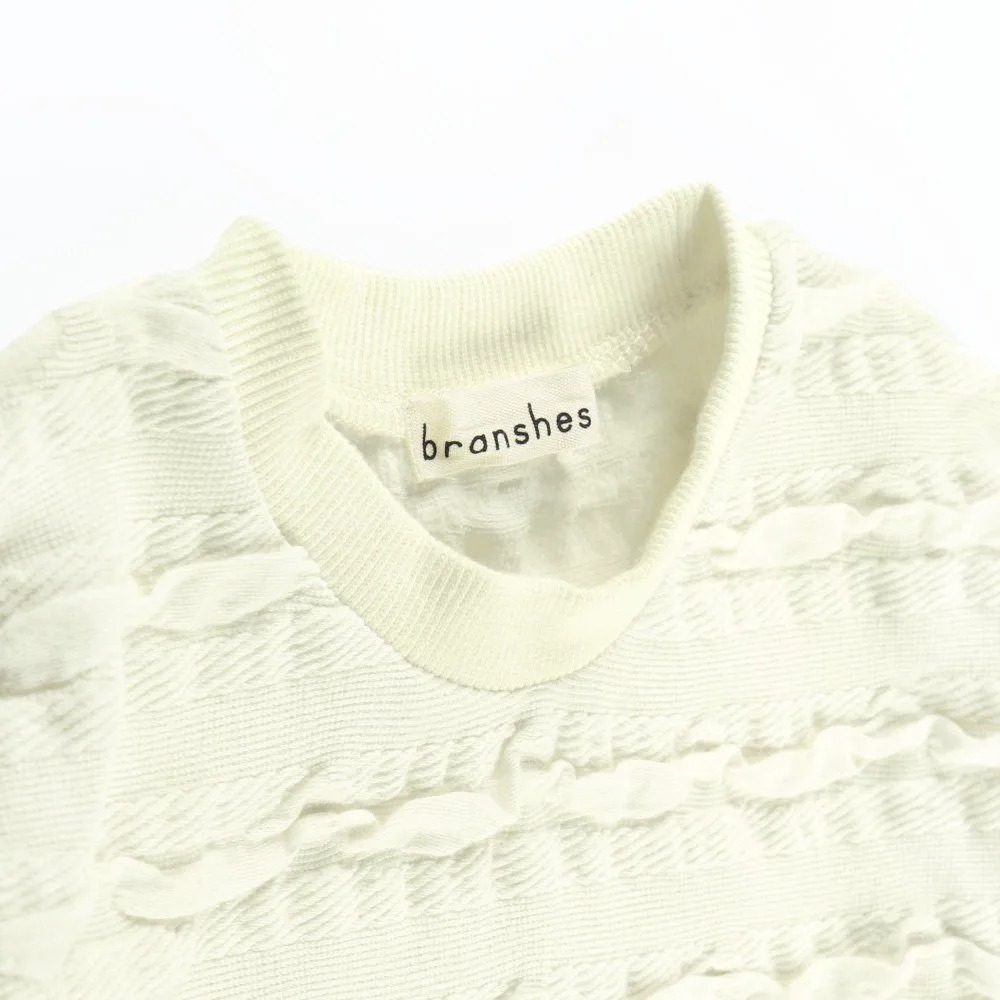 Толстовка с длинными рукавами из объемного жаккардового флиса Branshes, ivory — фото 3