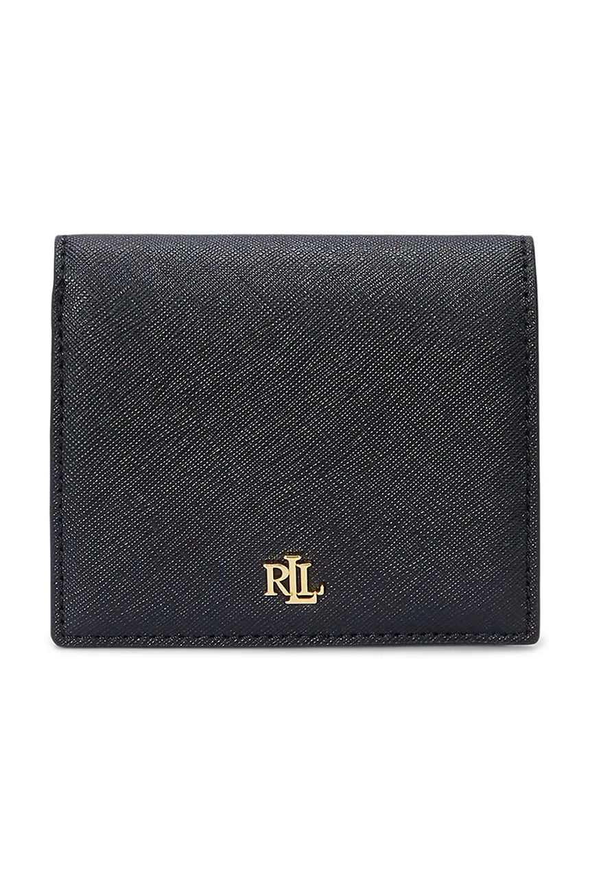 

Кожаный кошелек Lauren Ralph Lauren, черный