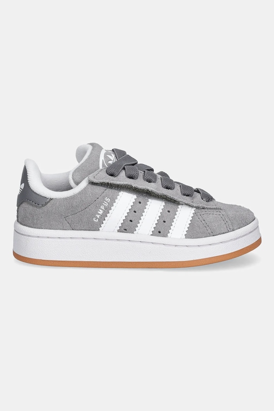 Детские замшевые кроссовки Campus 00s Adidas Originals, серый — фото 2