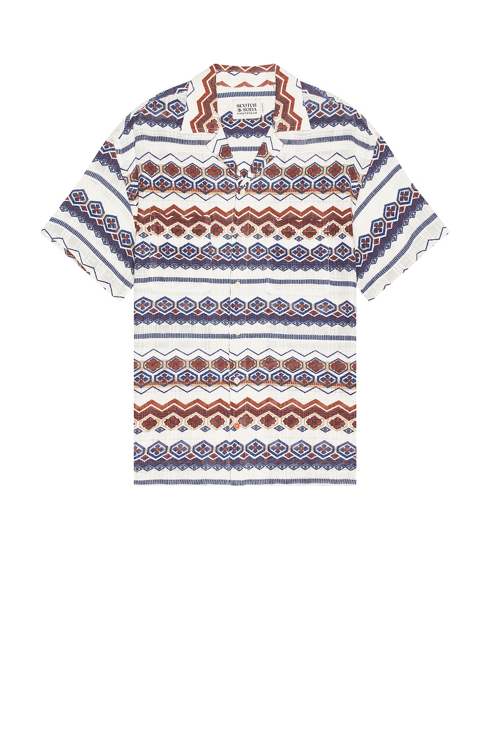 

Рубашка в структурированную полоску Scotch & Soda, мультиколор