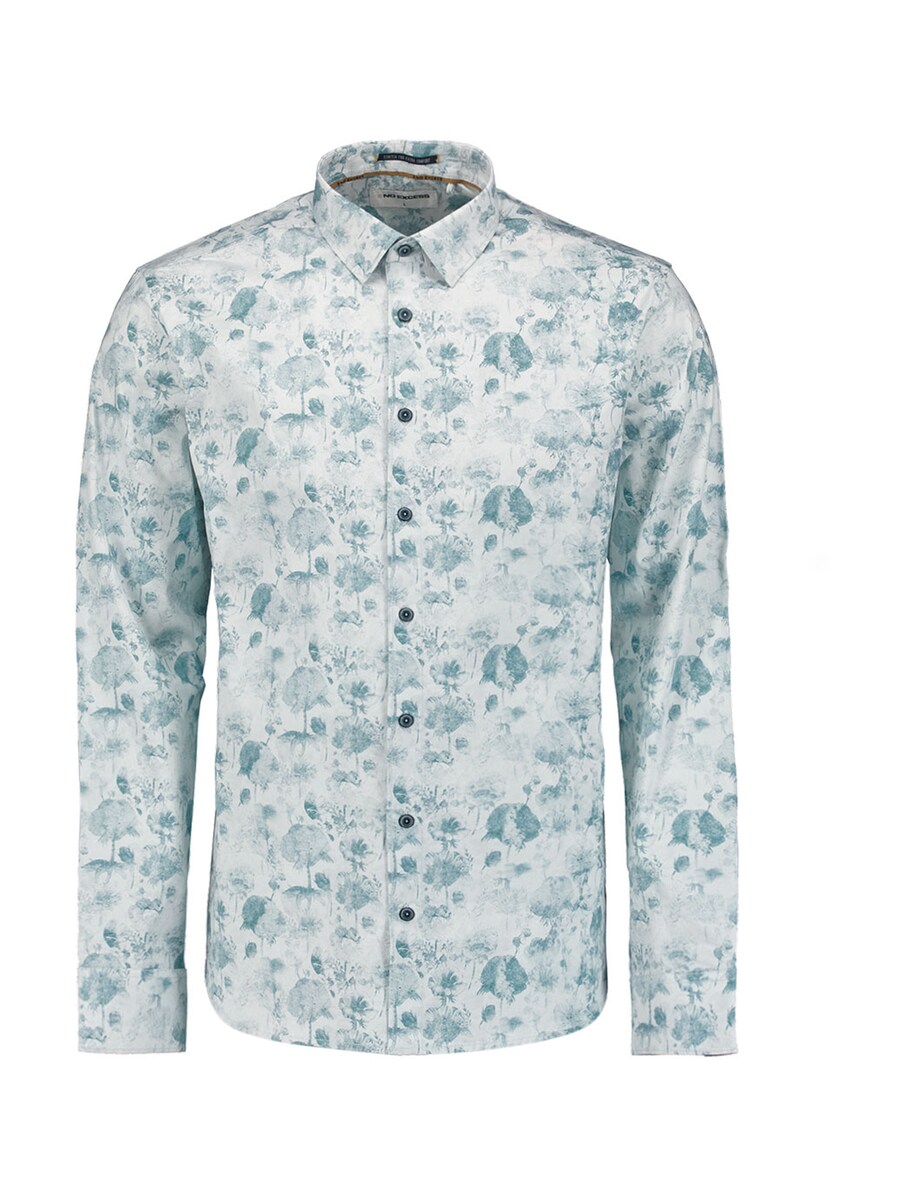 

Рубашка на пуговицах классического кроя No Excess, Dusty blue