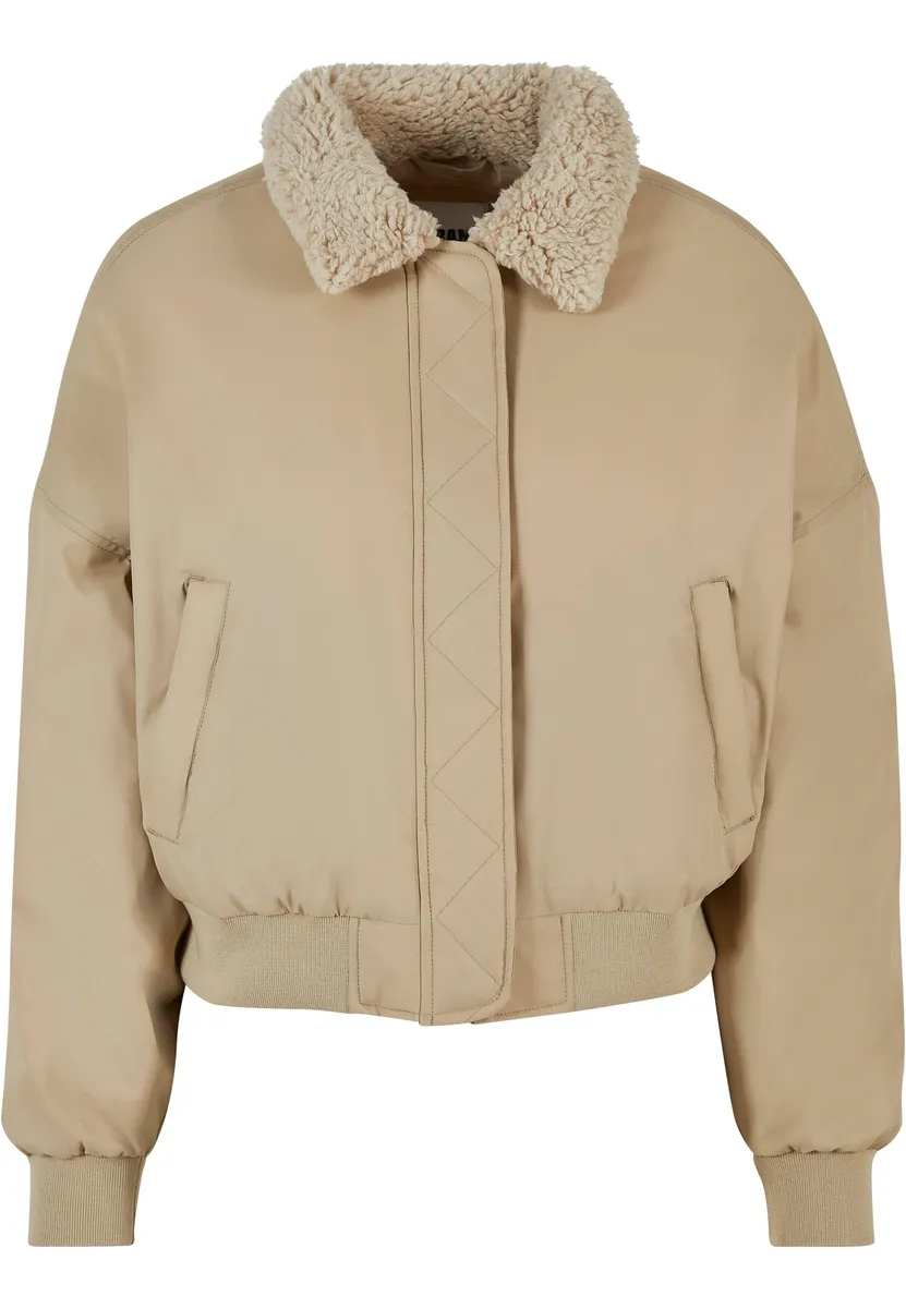 

Куртка зимняя URBAN CLASSICS " Urban Classics Women's Ladies Pilot Bomber Jacket" (1 шт.), без капюшона, цвет Wetsand/Sand