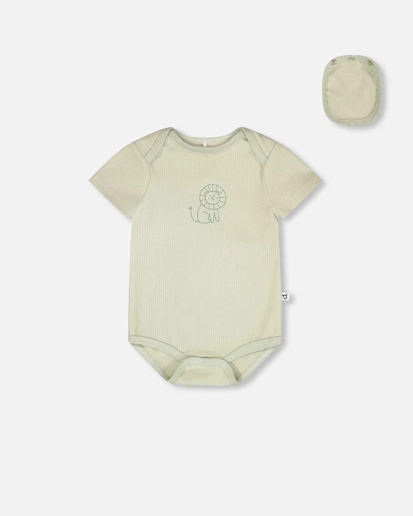 Комбинезон Evolutive Jersey Onesie, цвет шалфейно-зеленый Deux Par Deux