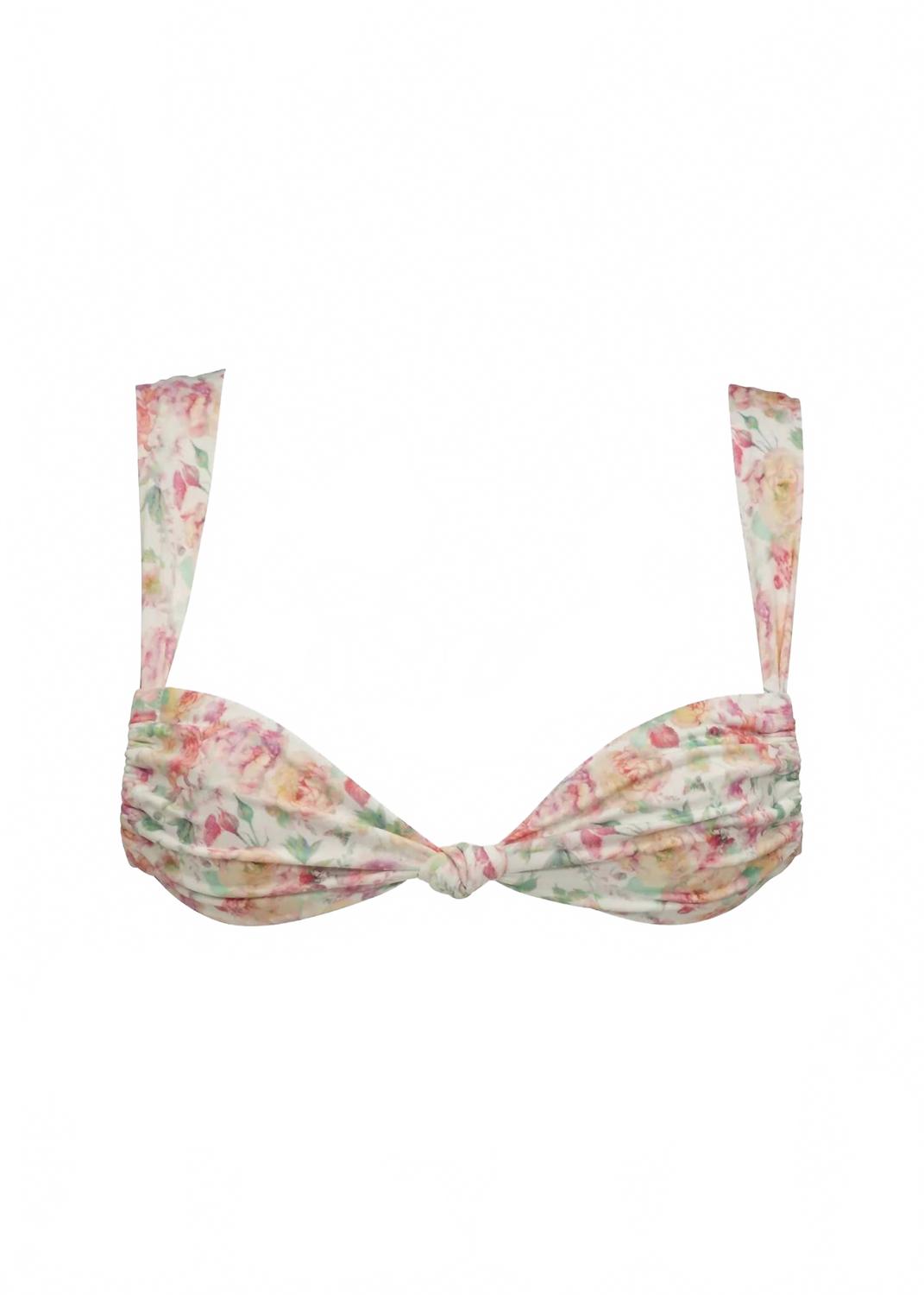 

Женский топ бикини с ракушкой в винтажном цветочном принте Bananhot, Vintage Flower