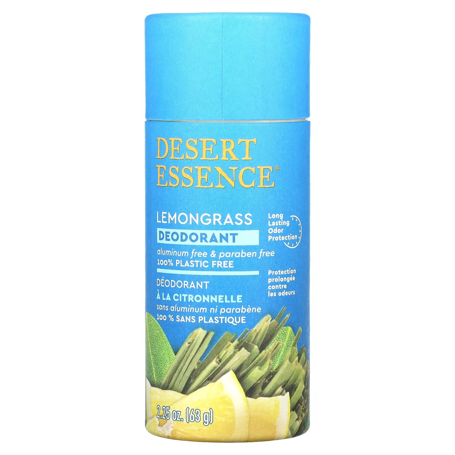 

Дезодорант Desert Essence с лемонграссом, 2,25 унции (63 г)