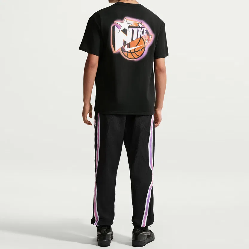 Брюки мужские повседневные черные умеренные sweatpants Nike, Black — фото 4