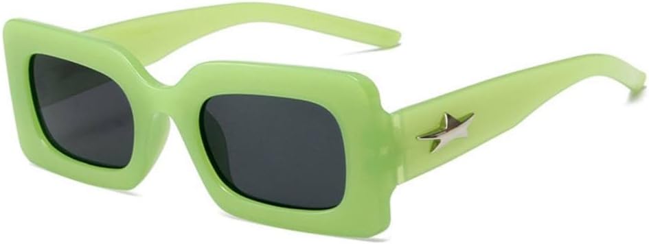 

Винтажные прямоугольные солнцезащитные очки для женщин, ретро квадратные солнцезащитные очки в маленькой оправе, женские дорожные очки с защитой от УФ-излучения UV400 MTZJH, C06