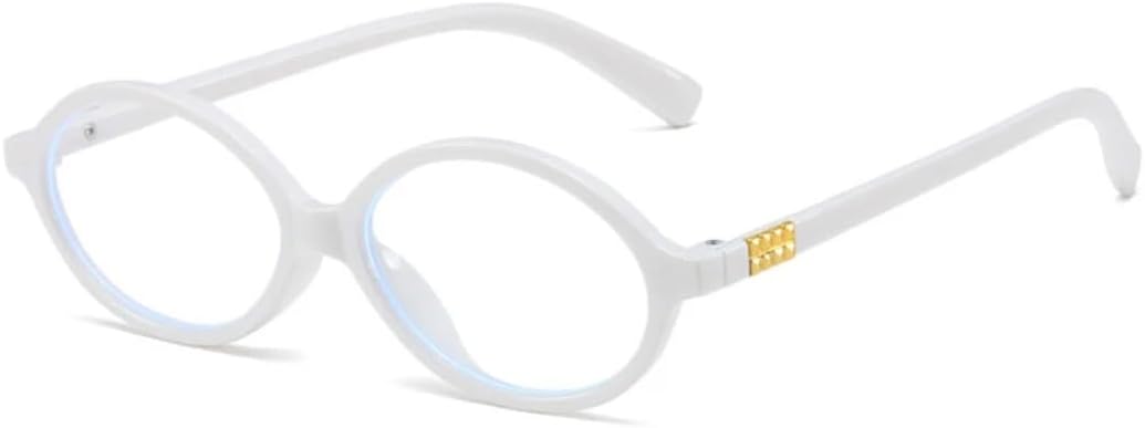 

Солнцезащитные очки с защитой от УФ-излучения UV400 | Овальная маленькая оправа, панк-стиль, яркие линзы | Для женщин и мужчин, для занятий спортом на открытом воздухе и вождения DSVIGF, White