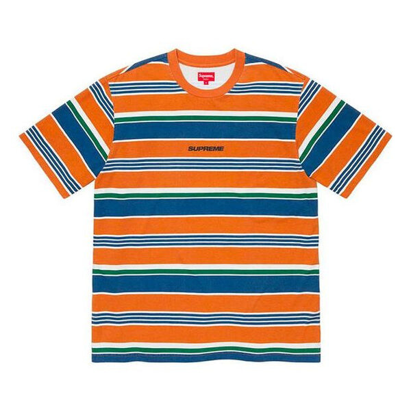 

Футболка fw19 week 1 stripe s/s top short sleeve orange Supreme, оранжевый