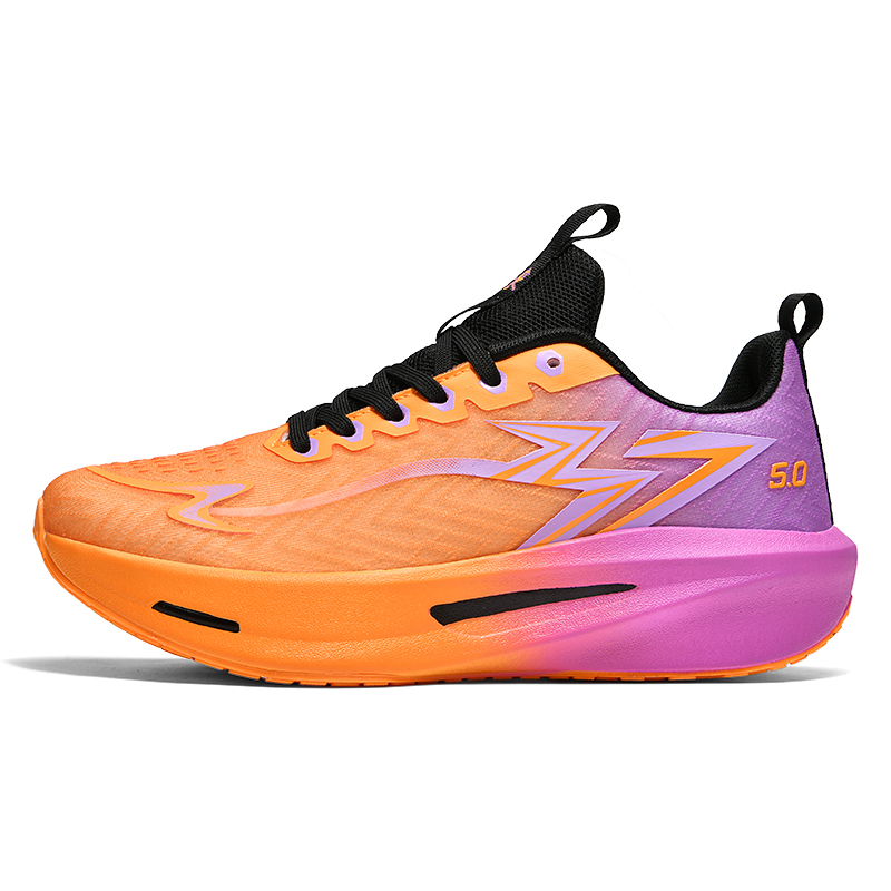 

Black-tailed deer Унисекс кроссовки для бега Black Tailed Deer устойчивые к истиранию дышащие амортизирующие низкие с карбоновой пластиной оранжево-красные, цвет Orange Red