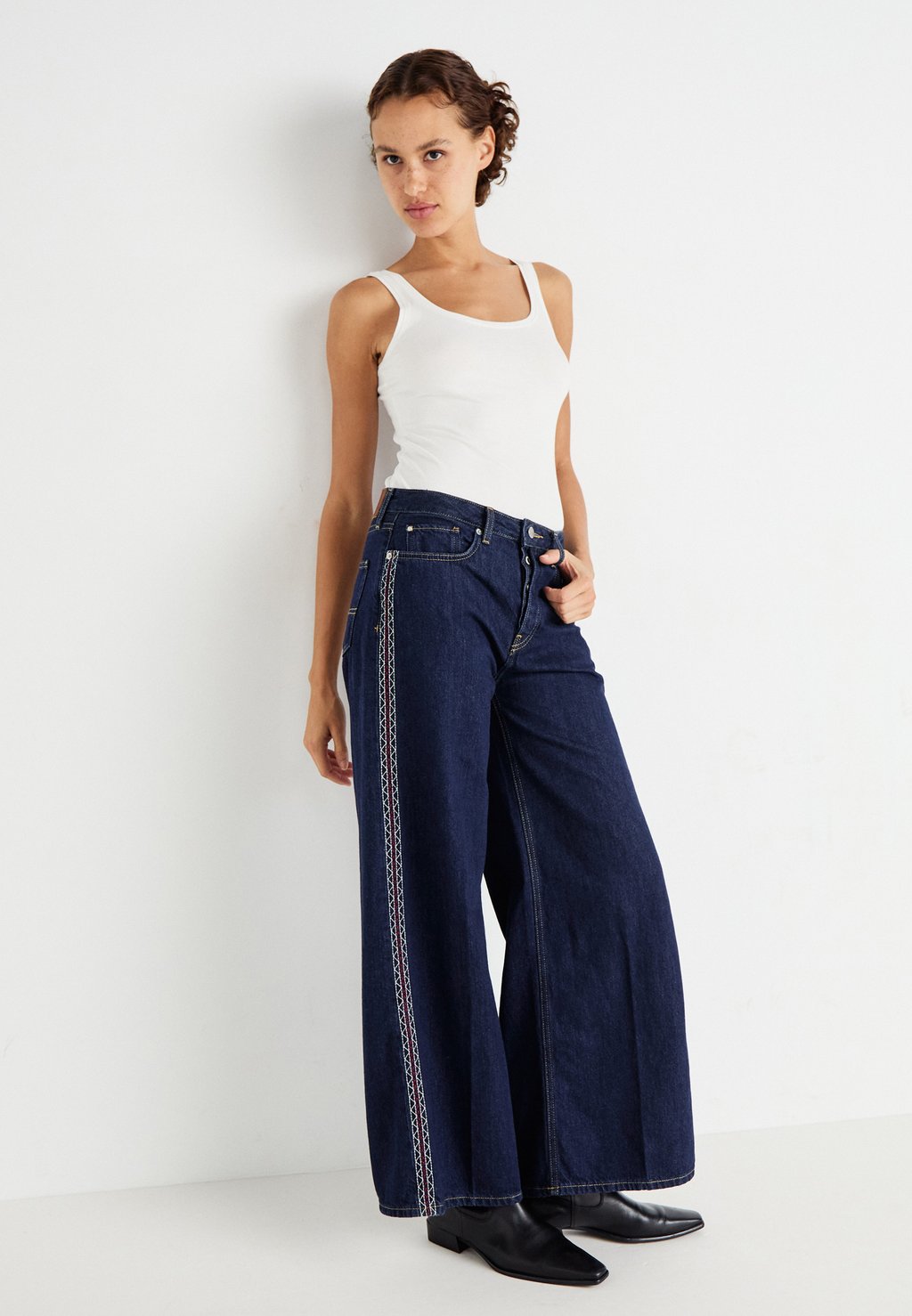 

Джинсы свободного кроя Pepe Jeans, синий деним
