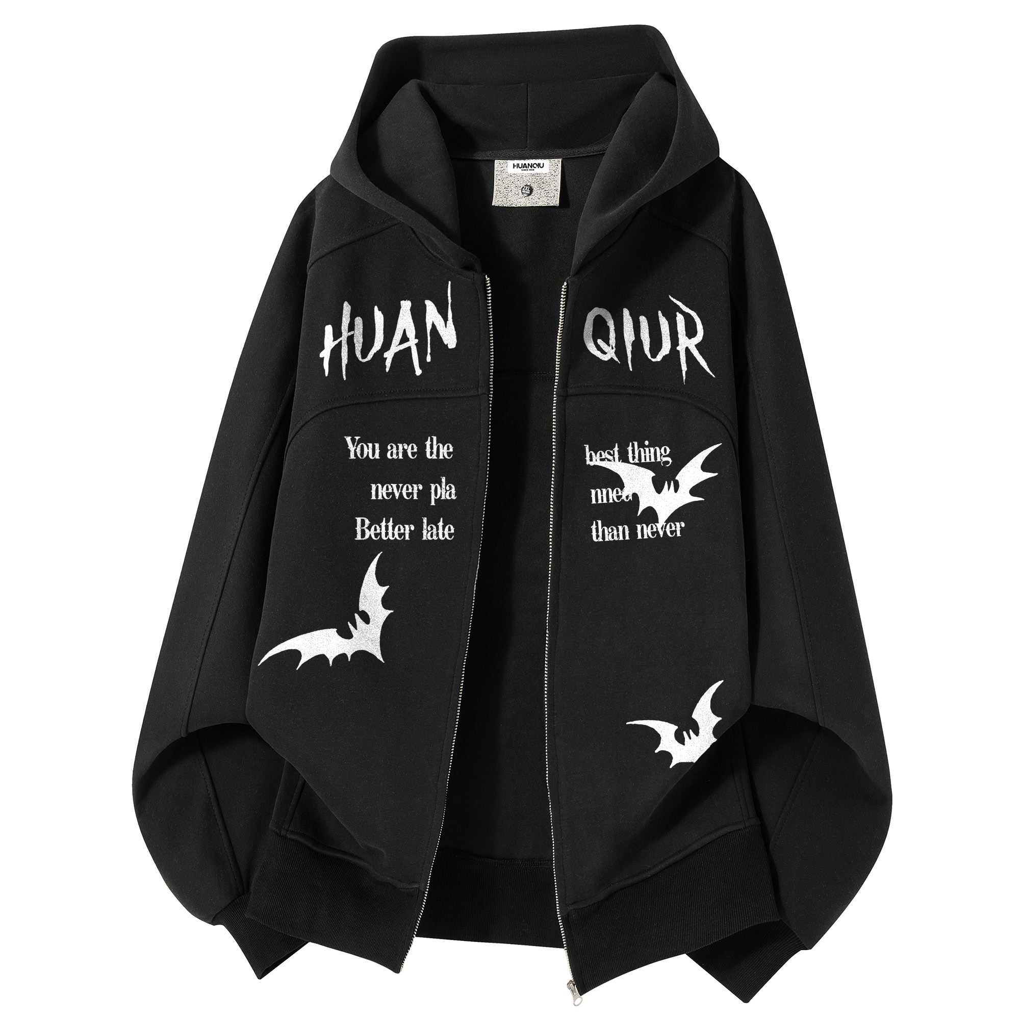 

Толстовка Unisex Hooded Moderate Cardigan HUANQIU, черный