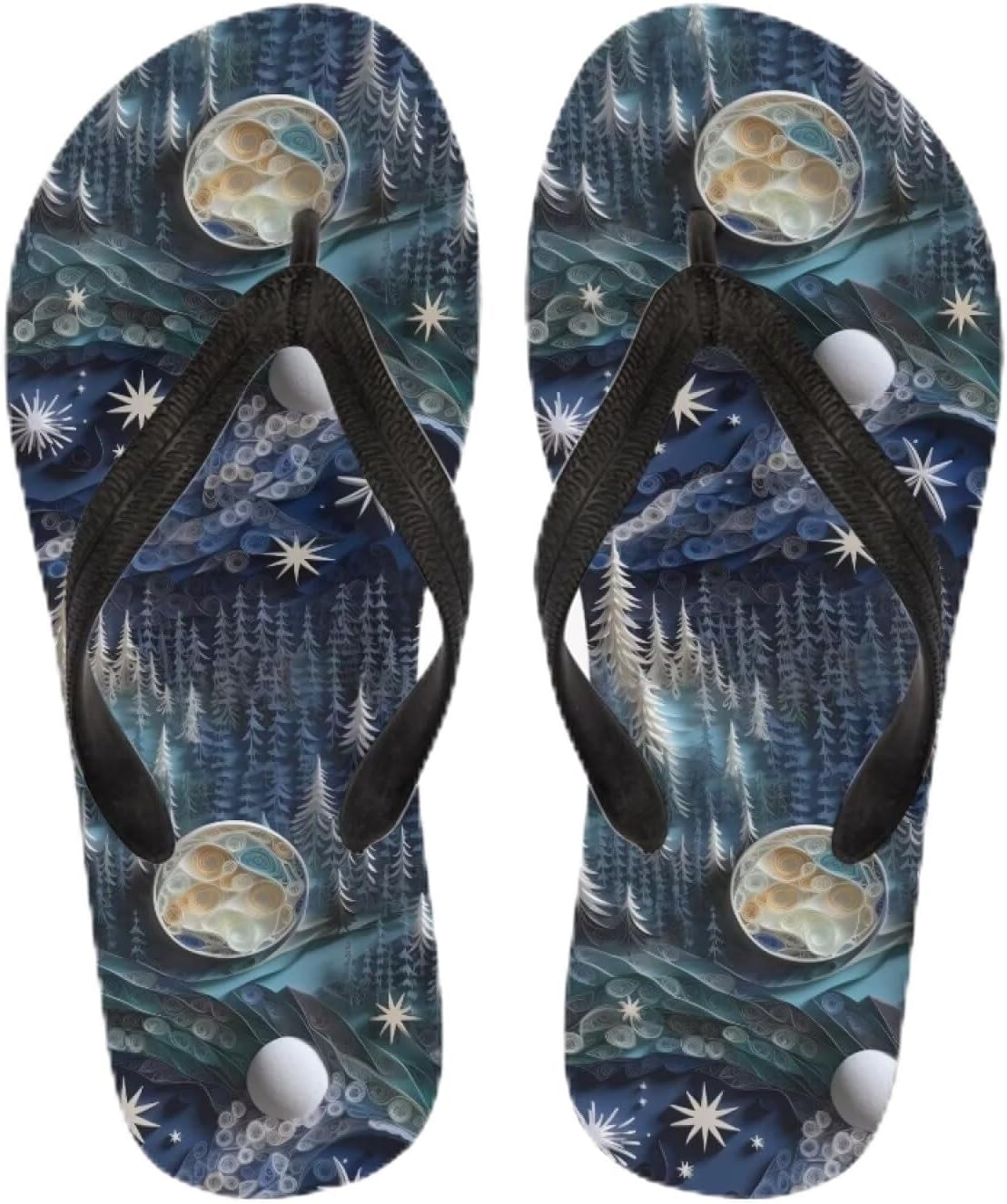 

Женские сандалии Semiouray Sunset с ремешком между пальцев, классические мужские шлепанцы с черепом, тай-дай, мягкие, удобные, унисекс, Forest Tree Moon