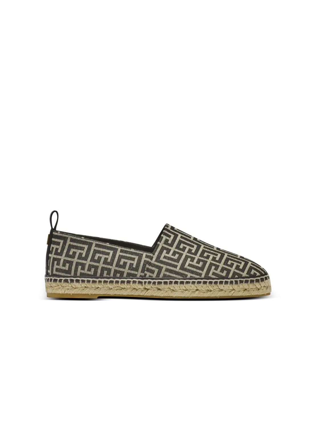 

Туфли-эспадрильи из жаккарда с монограммой Balmain, черный