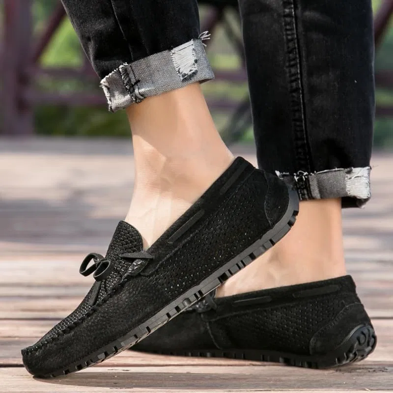 Лоферы дышащие Men's Loafers, Black PUGHGAETZF — фото 4