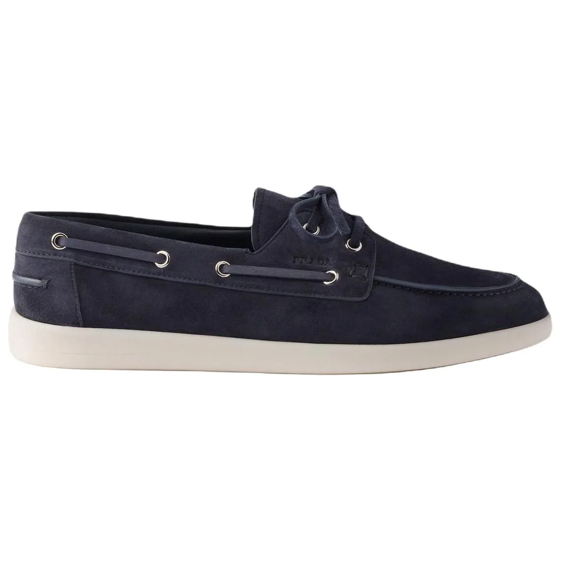 PRADA Casual Leather Shoes 1.5cm Men's Marine Blue — фото 3