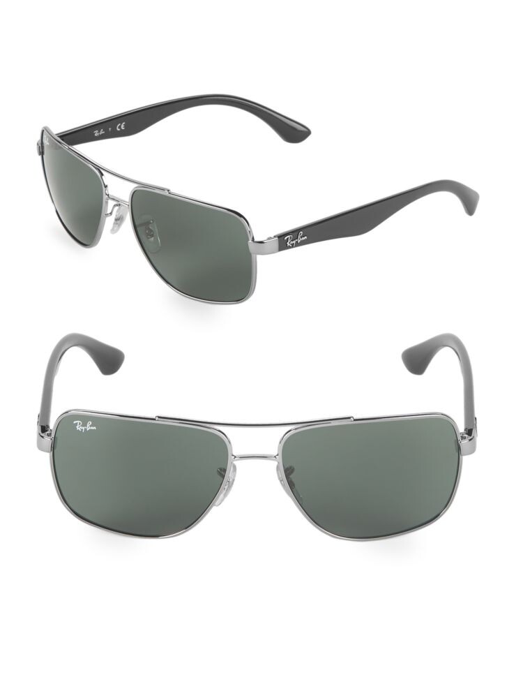 

Квадратные солнцезащитные очки 60MM Ray-Ban, цвет Gunmetal