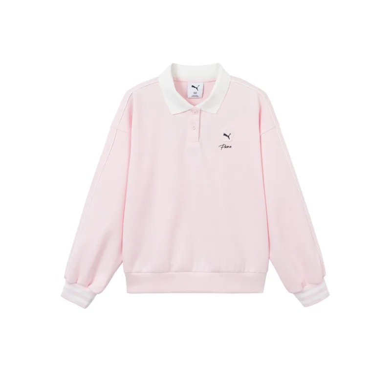 Детский свитшот Lapel Moderate PUMA, розовый 60001