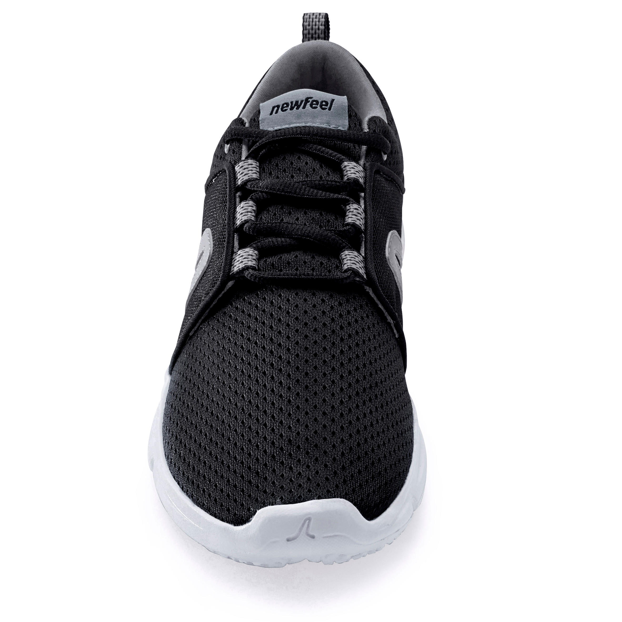 Женские городские кроссовки Decathlon PW 120 чёрные/белые — фото 4